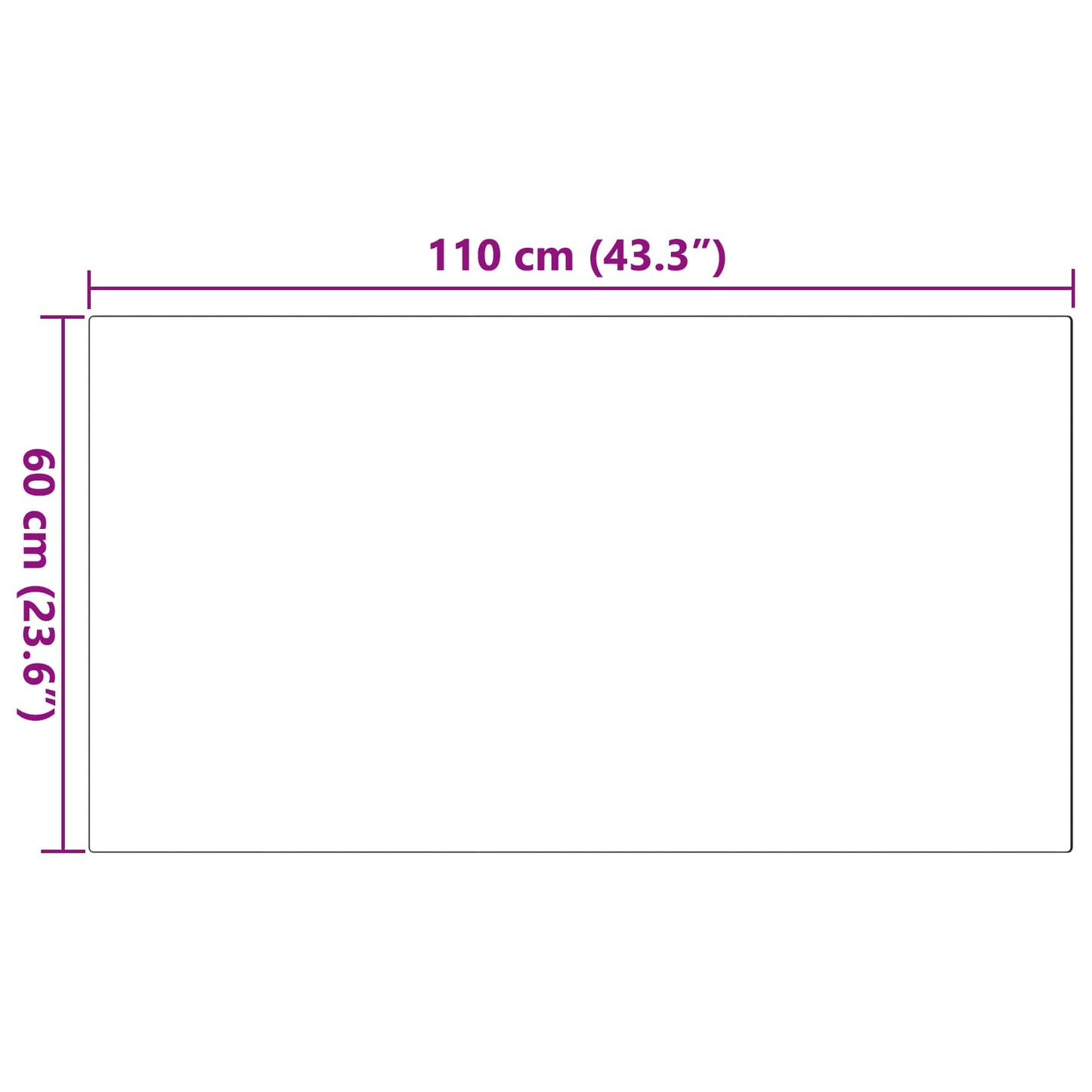 vidaXL Χαλιά Ψεύτικου Κουνελιού Olite Ροζ 60 x 110 cm Πολυεστέρας