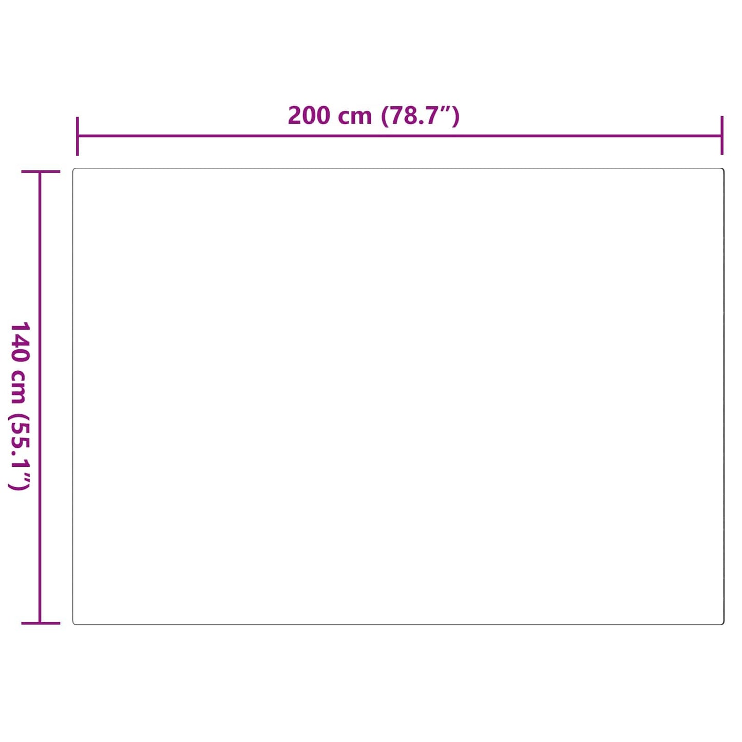 vidaXL Χαλιά Ψεύτικου Κουνελιού Olite Ροζ 140 x 200 cm Πολυεστέρας
