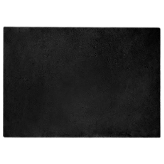 vidaXL Χαλιά Ψεύτικου Κουνελιού Olite Μαύρο 140 x 200 cm Πολυεστέρας