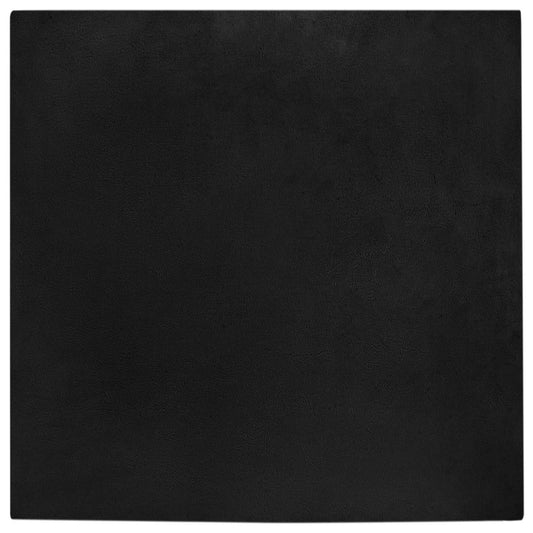 vidaXL Χαλιά Ψεύτικου Κουνελιού Olite Μαύρο 200 x 200 cm Πολυεστέρας