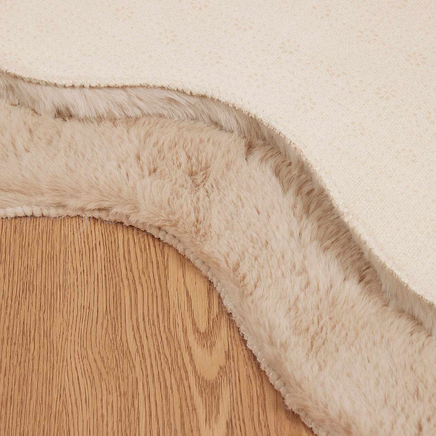 vidaXL Χαλιά Ψεύτικου Κουνελιού Olite Taupe 80 x 120 cm Πολυεστέρας