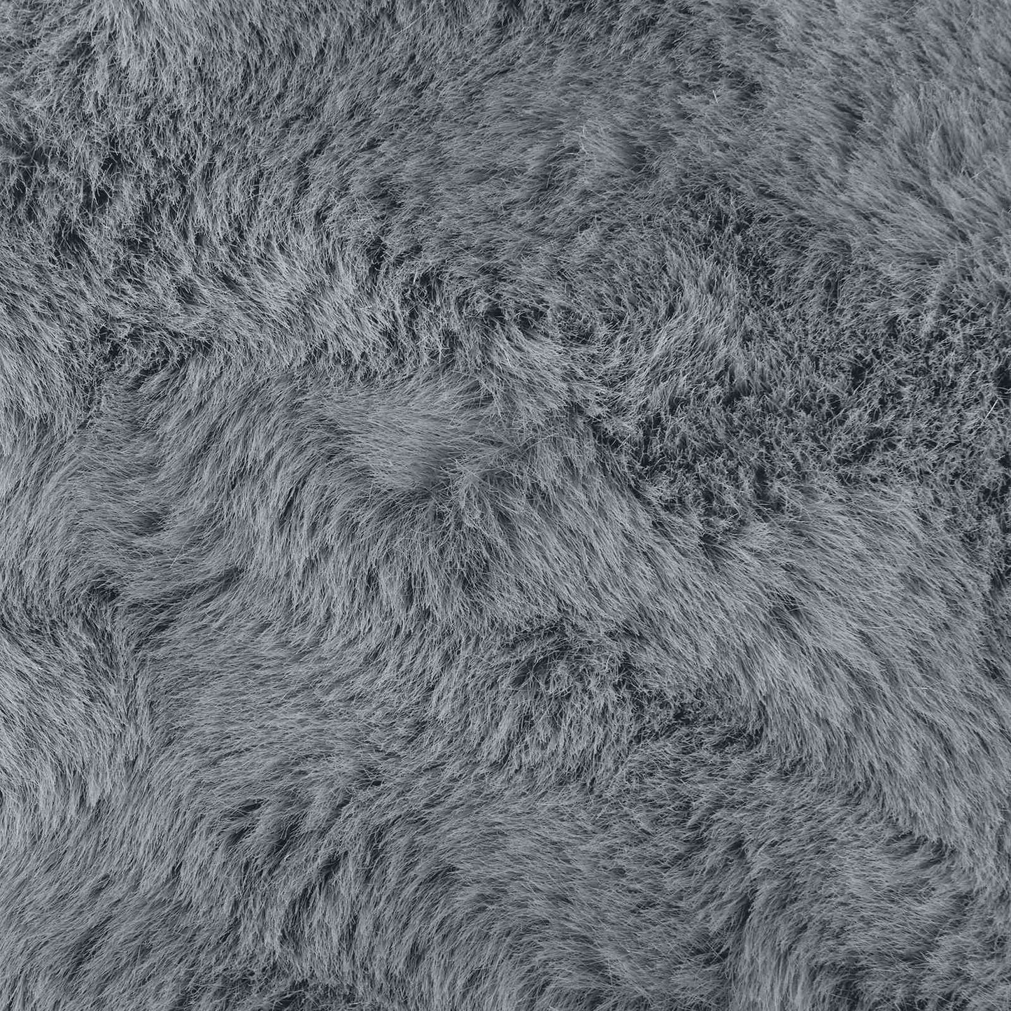 vidaXL Χαλιά Ψεύτικου Κουνελιού Olite Ανθρακί 160 x 160 cm Πολυεστέρας