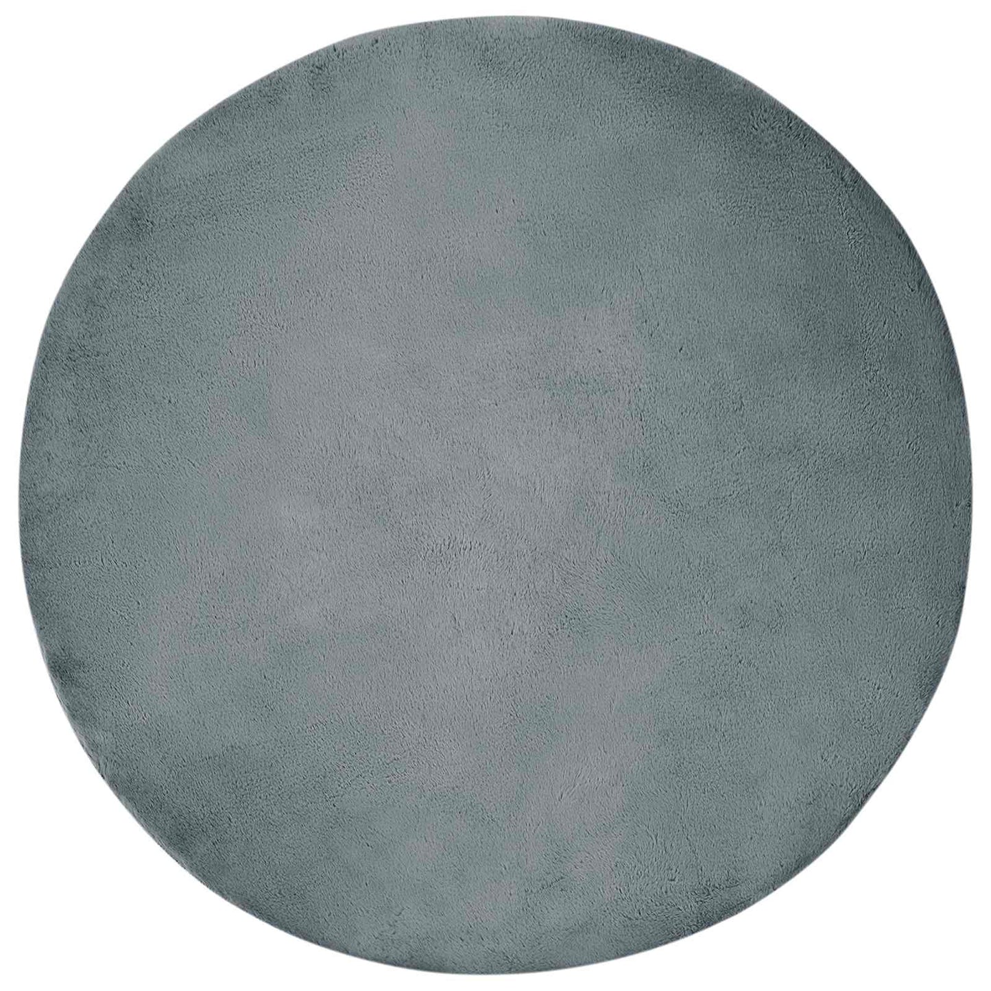 vidaXL Χαλιά Ψεύτικου Κουνελιού Olite Ανθρακί Ø 160 εκ. Πολυεστέρας