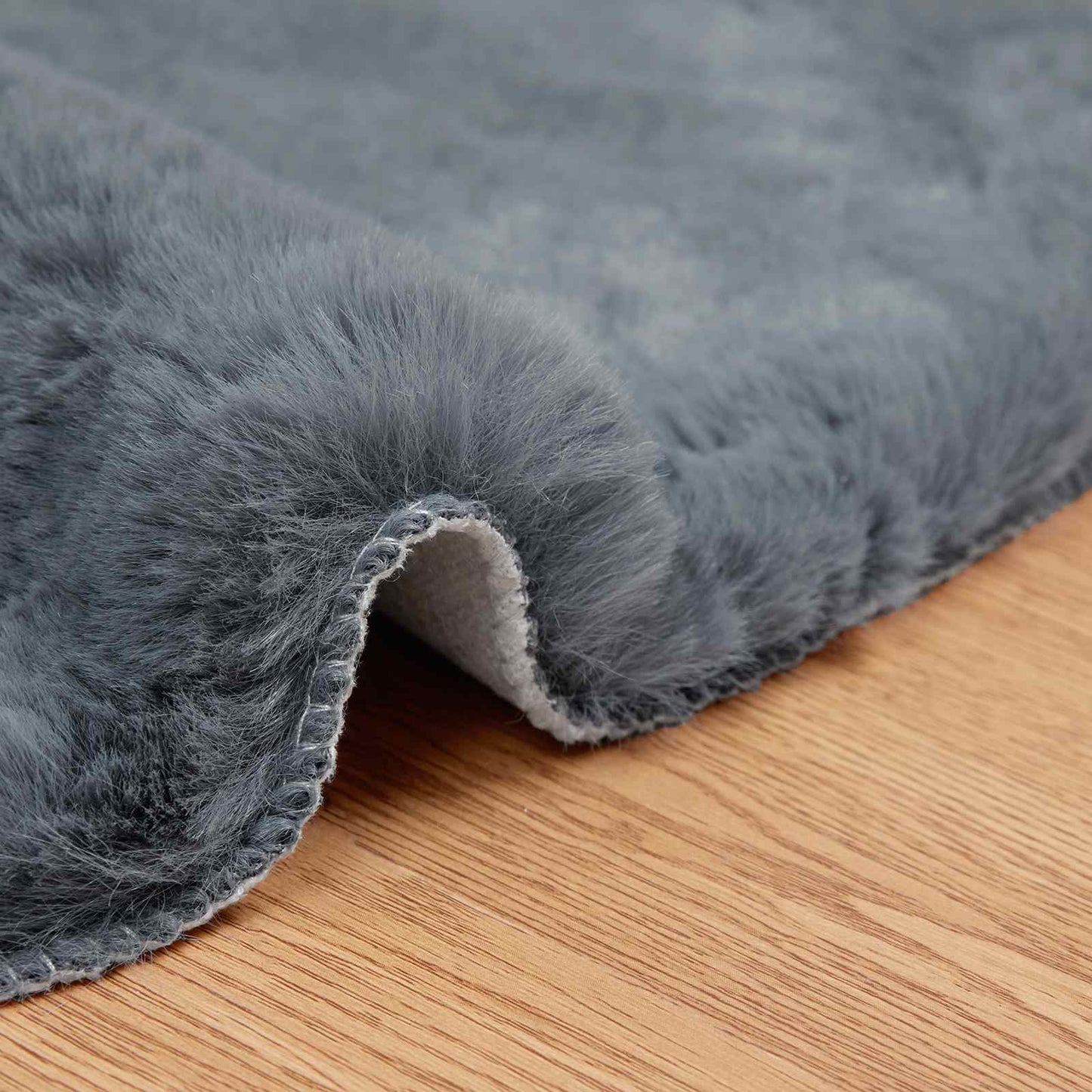 vidaXL Χαλιά Ψεύτικου Κουνελιού Olite Ανθρακί 80 x 120 cm Πολυεστέρας