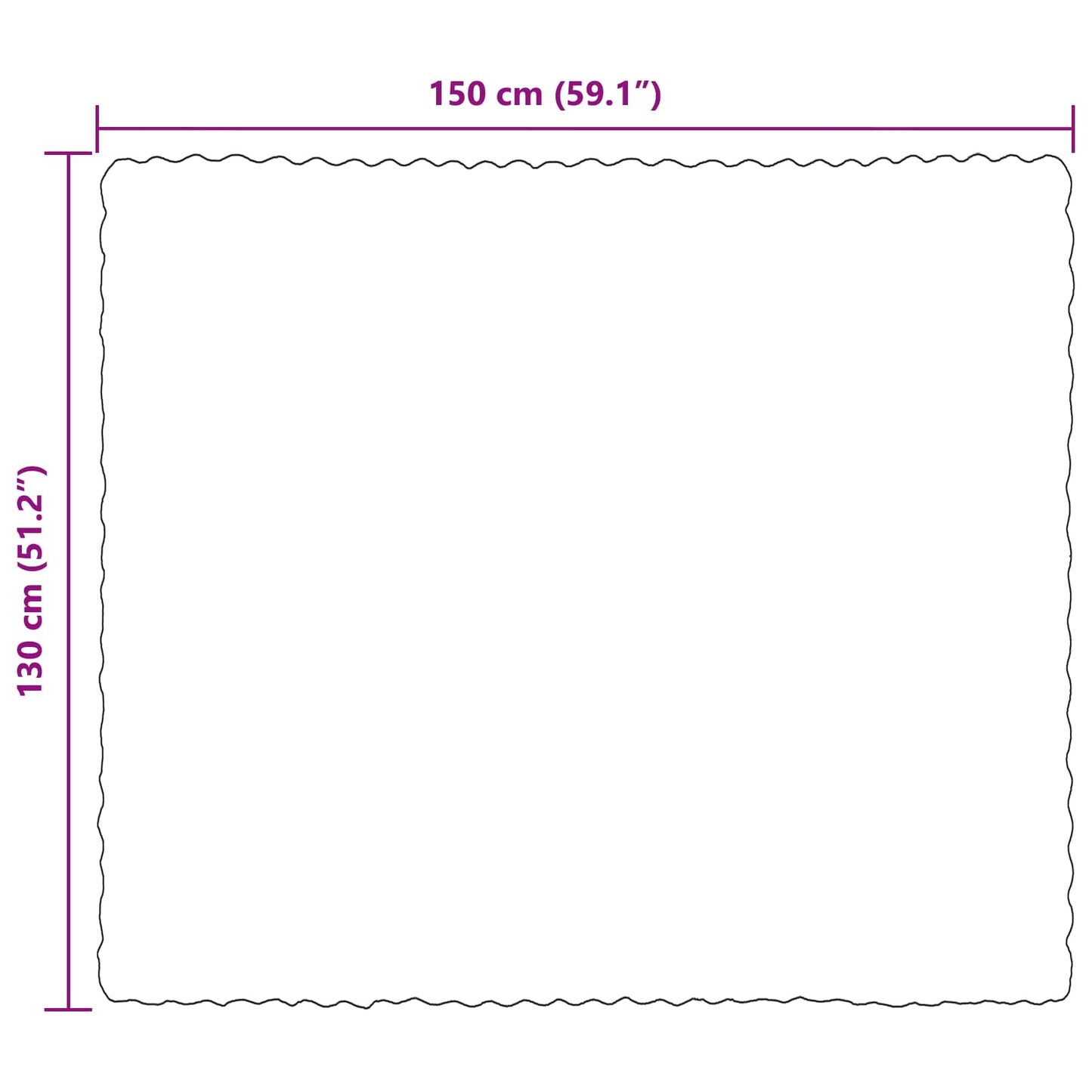 vidaXL Ψεύτικη κουβέρτα από κουνέλι Γκρι 130 x 150 cm Πολυεστέρας
