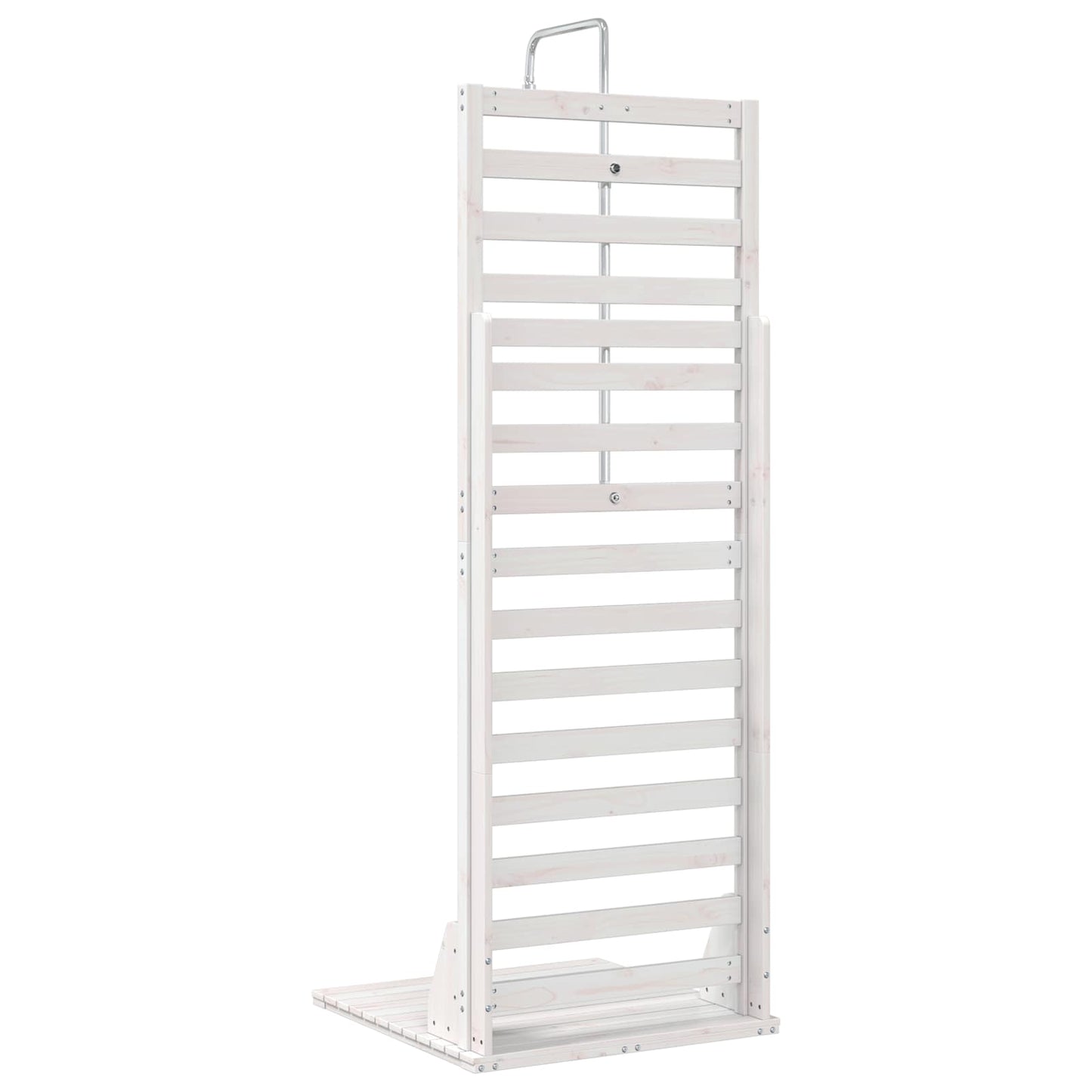 vidaXL Εξωτερικό ντους 225 cm Μασίφ ξύλο πεύκου και ανοξείδωτο ατσάλι