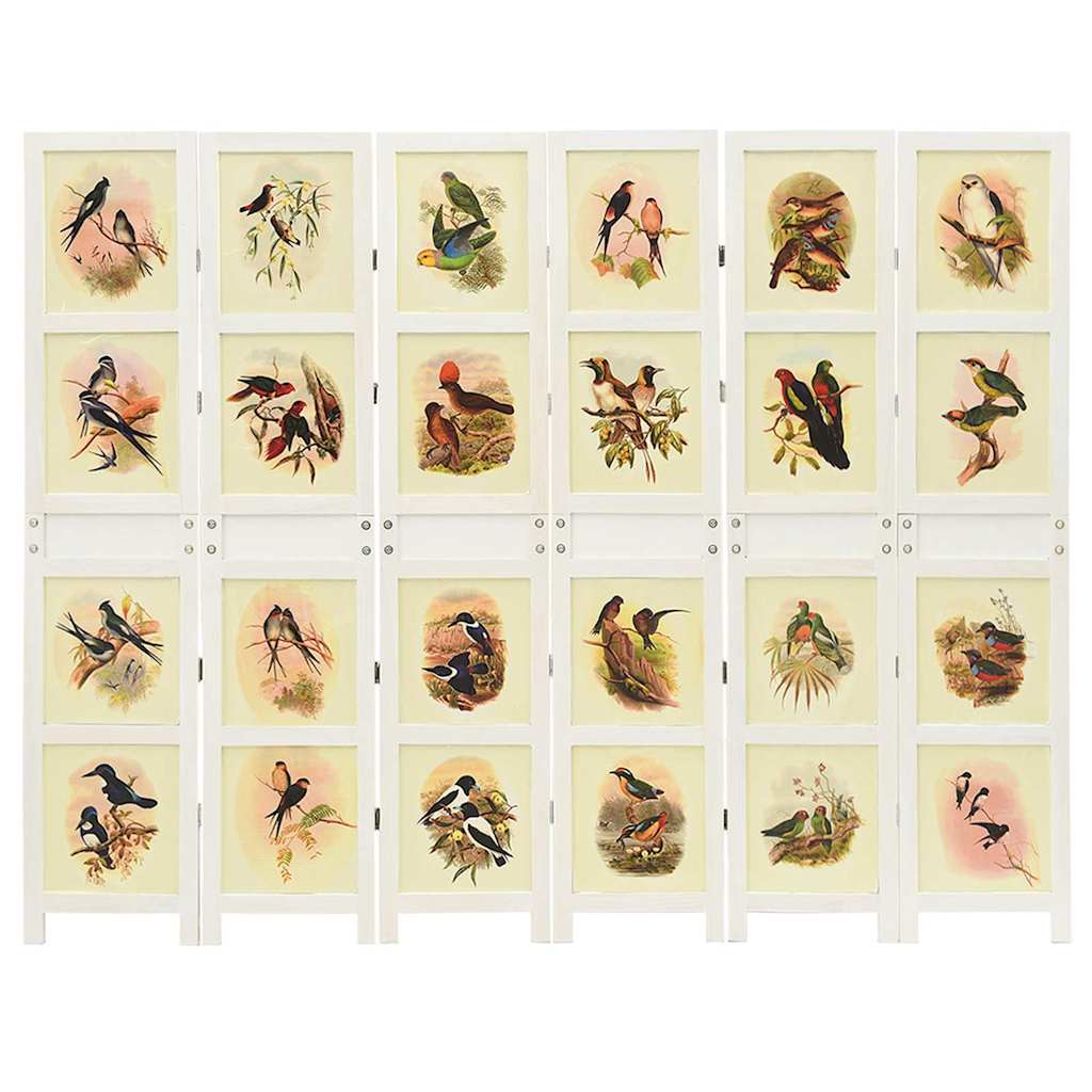 vidaXL Ρομδιβίδερ Πάνελ Λευκό 212 x 165 εκ. MDF