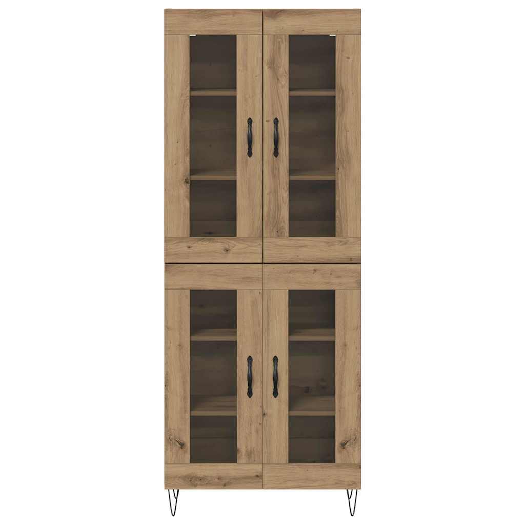 vidaXL Highboard Artisan Oak 69,5 x 34 x 180 εκ. Επεξεργασμένο ξύλο