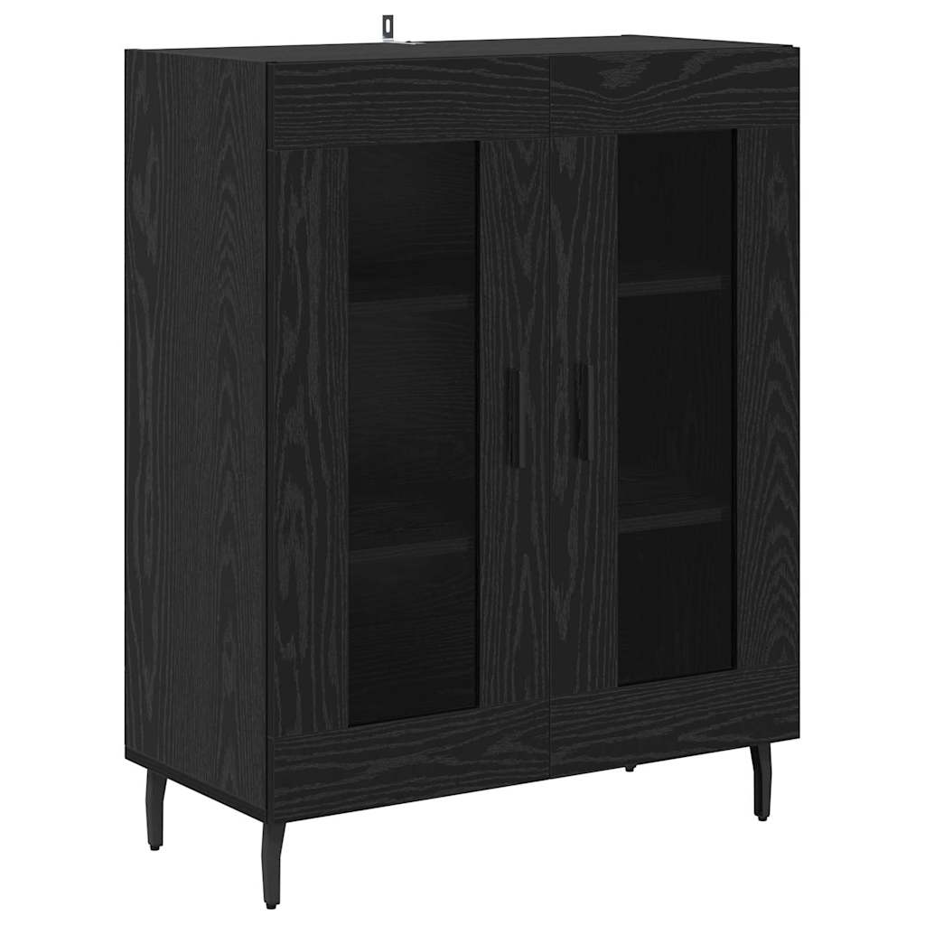 vidaXL Highboard 2 pcs Artisan Oak Σύνθετο Ξύλο και Γυαλί
