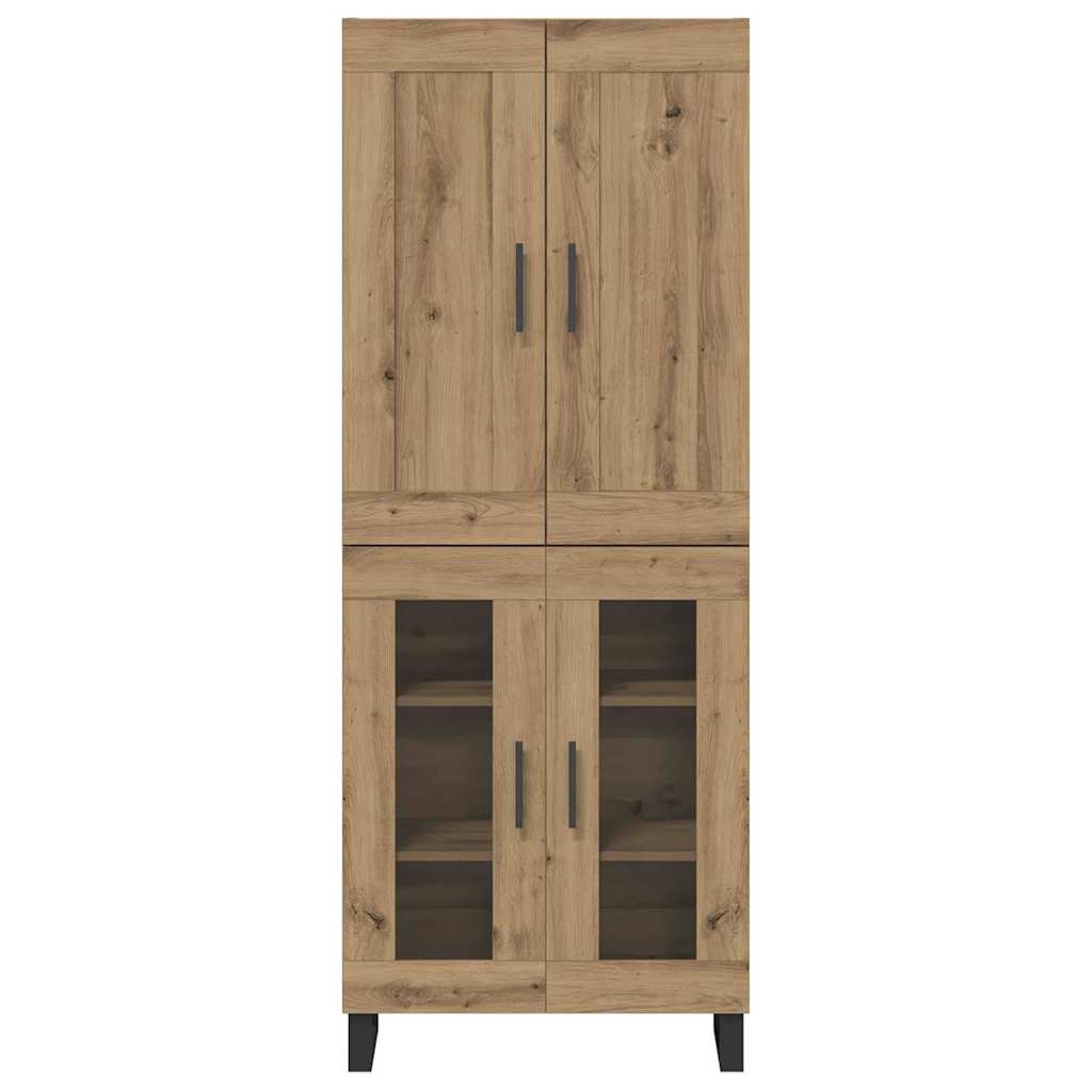 vidaXL Highboard Artisan Oak 69,5 x 34 x 180 εκ. Επεξεργασμένο ξύλο