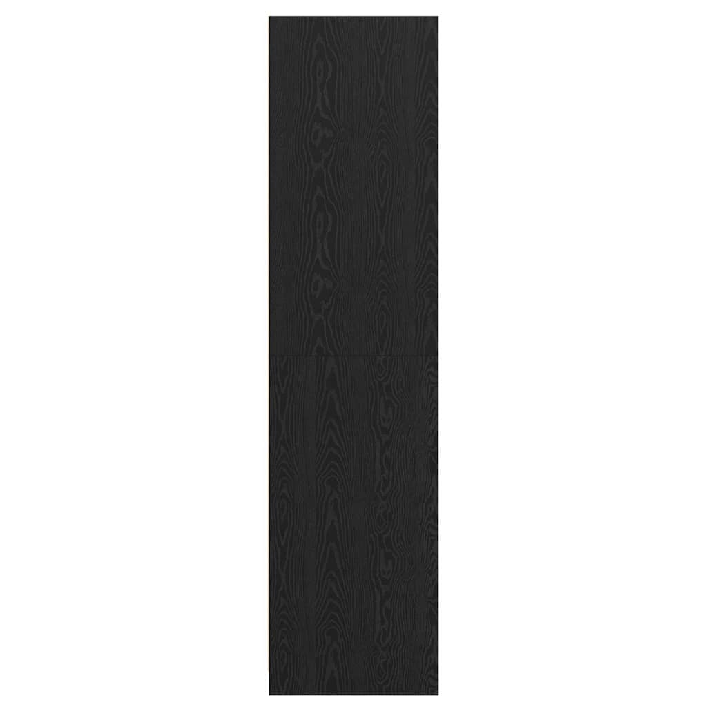 vidaXL Ντουλάπι με ράφι Μαύρη δρυς 50 x 50 x 200 cm Επεξεργασμένο ξύλο