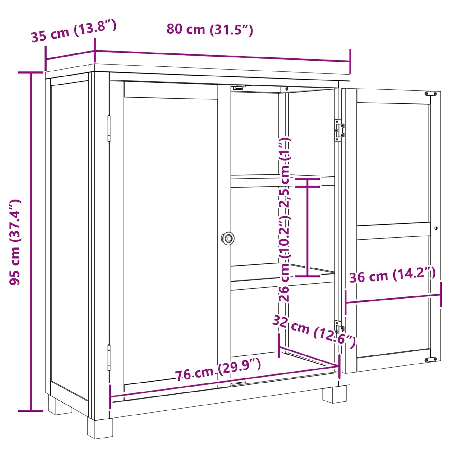 vidaXL Ντουλαπιού με αποθήκευση με πόρτα Καφέ Επεξεργασμένο ξύλο
