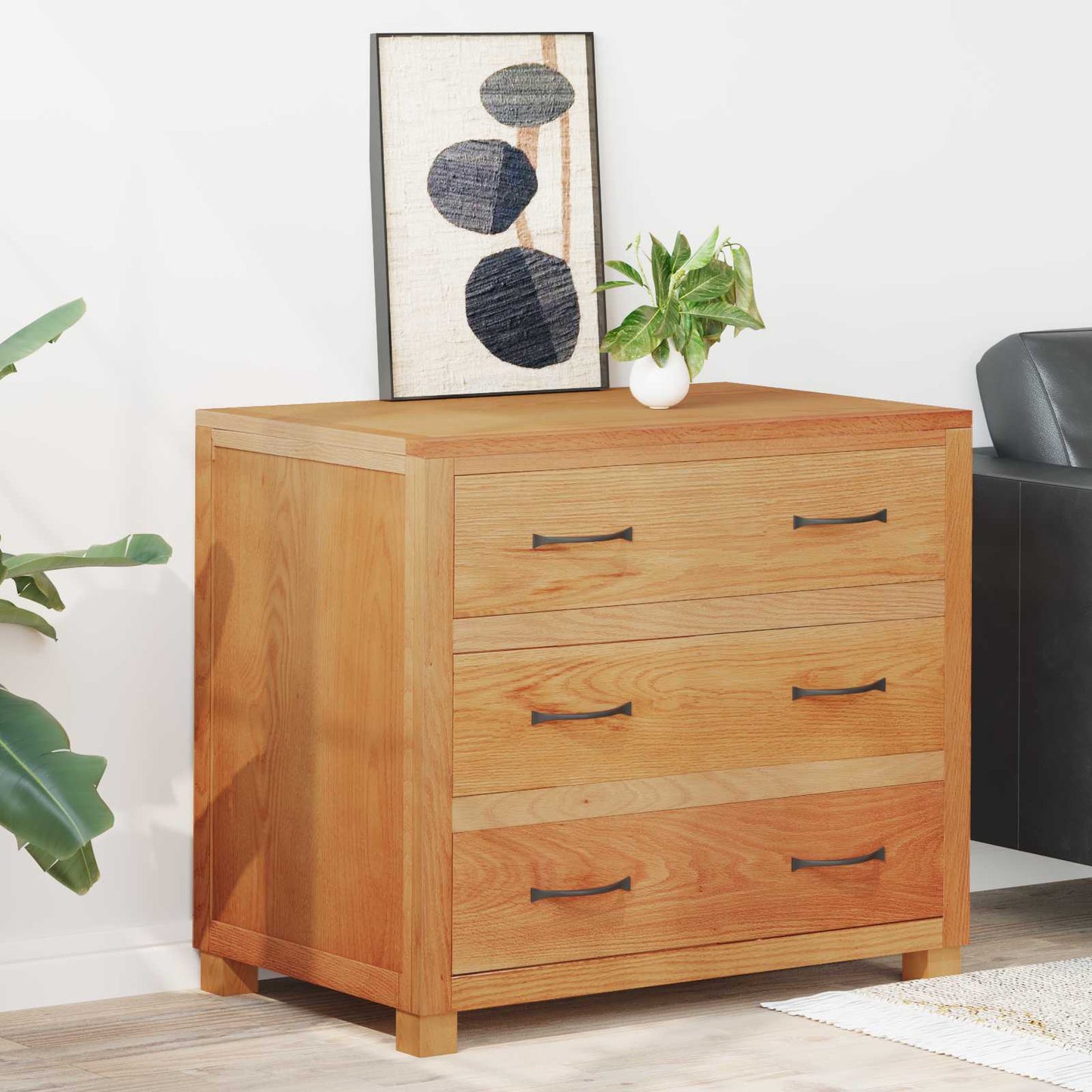 vidaXL Ντουλαπιού με συρτάρι με αποθήκευση Καφέ Επεξεργασμένο ξύλο