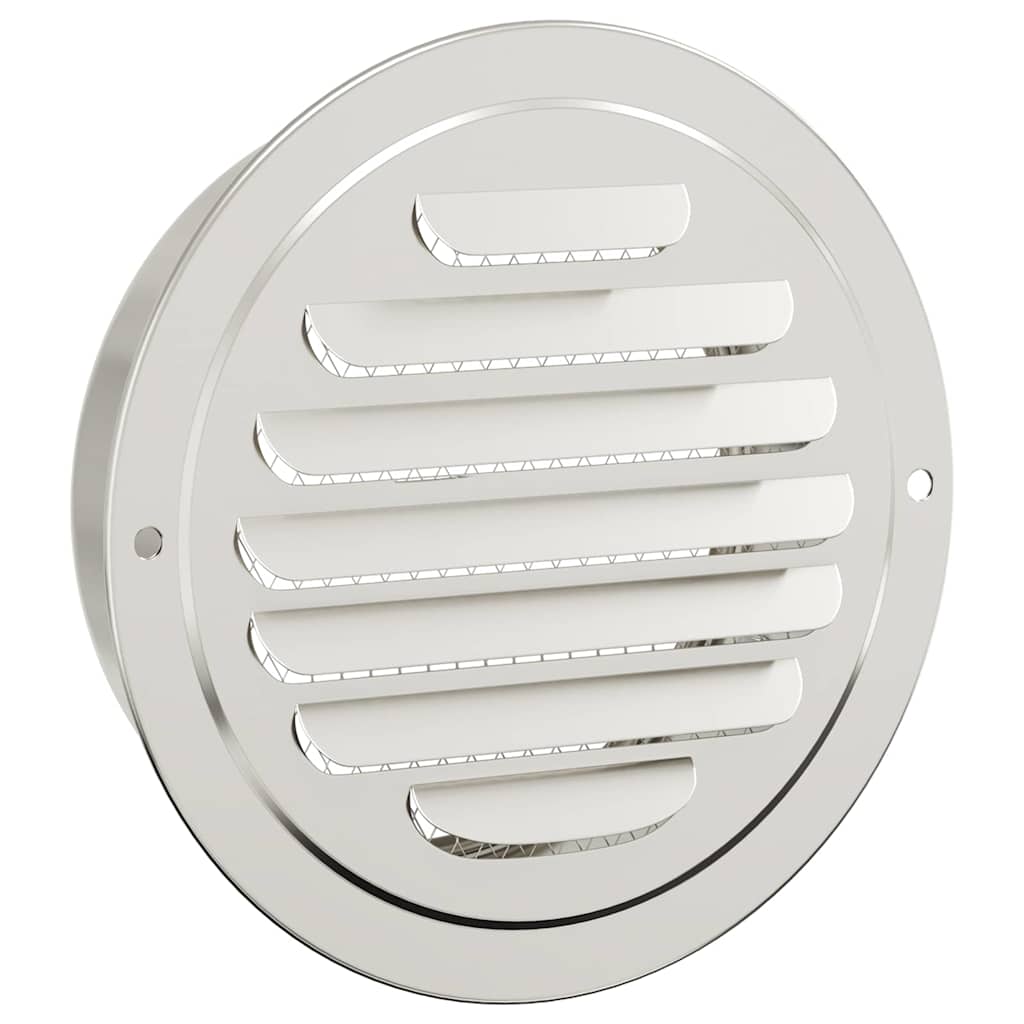 vidaXL Καπάκια Αερισμού 4 pcs Ασημί 125 mm Ανοξείδωτο ατσάλι