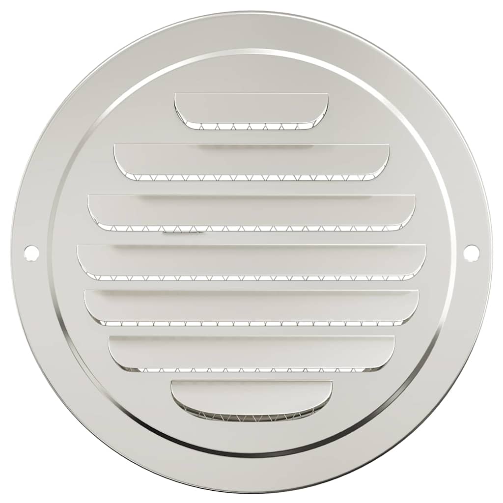 vidaXL Καπάκια Αερισμού 4 pcs Ασημί 125 mm Ανοξείδωτο ατσάλι