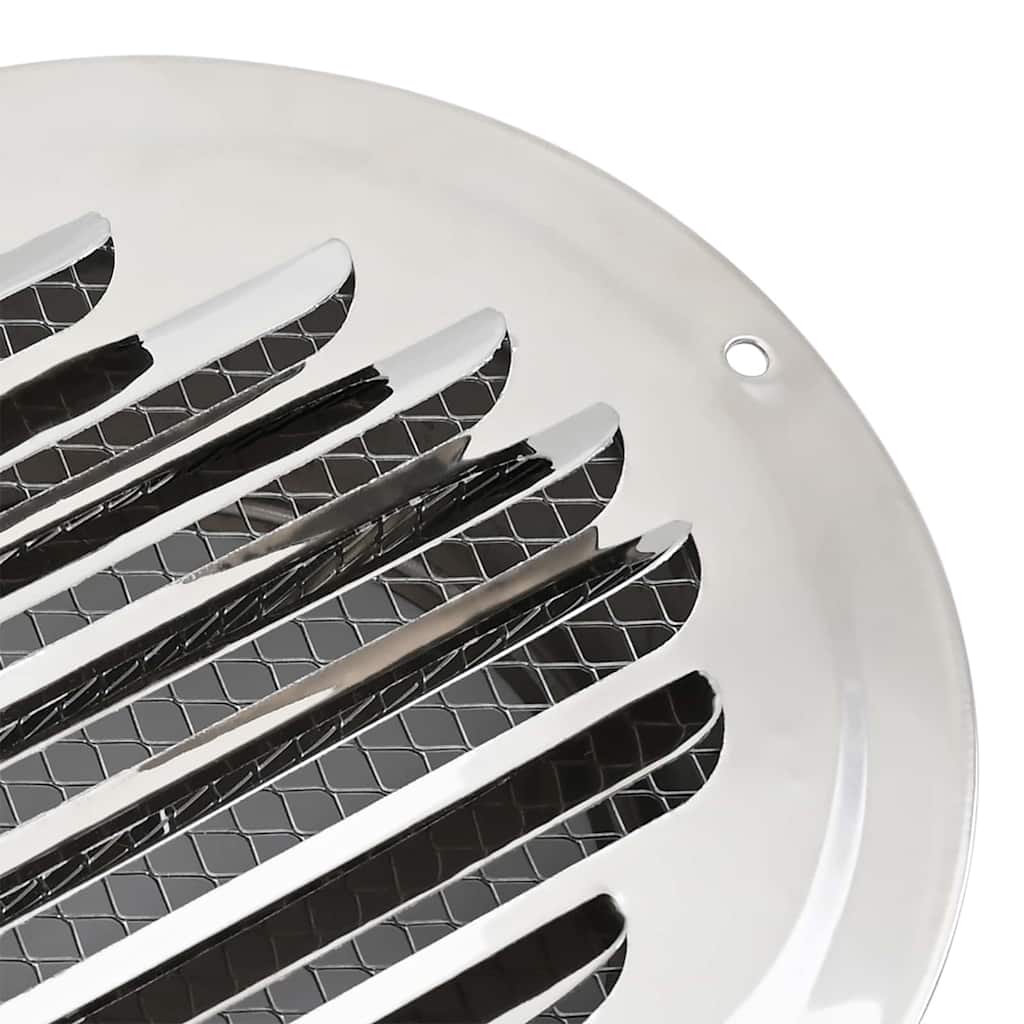 vidaXL Καπάκια Αερισμού 4 pcs Ασημί 200 mm Ανοξείδωτο ατσάλι