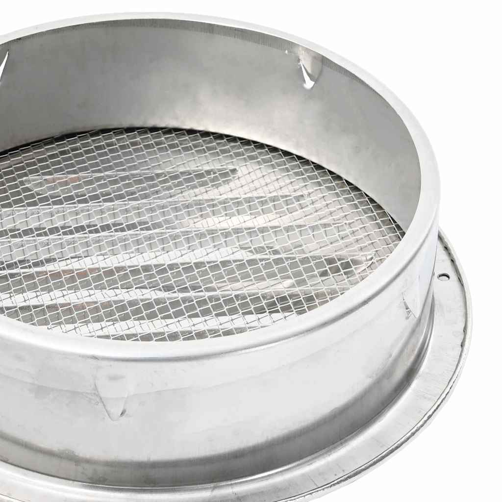 vidaXL Καπάκια Αερισμού 4 pcs Ασημί 200 mm Ανοξείδωτο ατσάλι