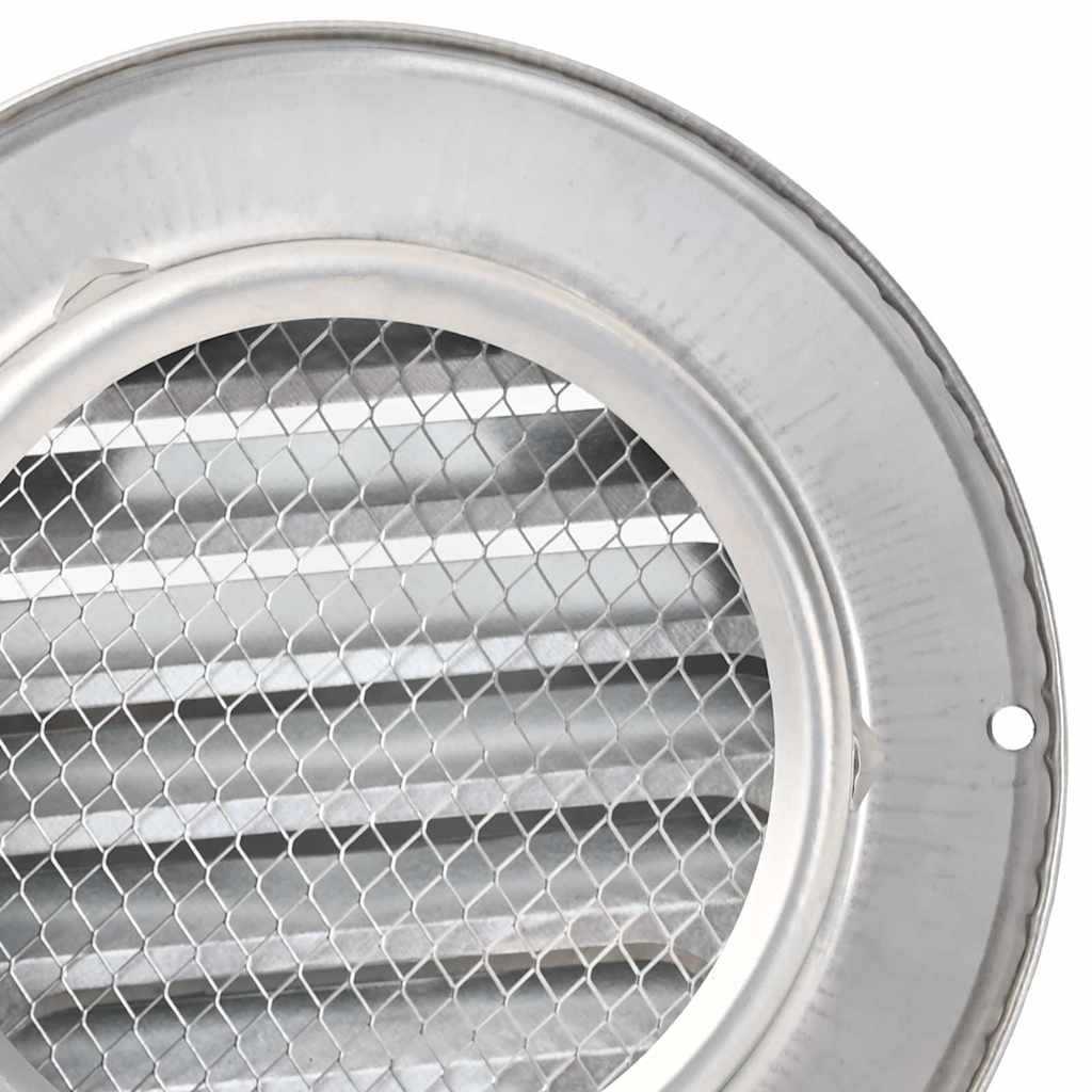 vidaXL Καπάκια Αερισμού 2 pcs Ασημί 100 mm Ανοξείδωτο ατσάλι