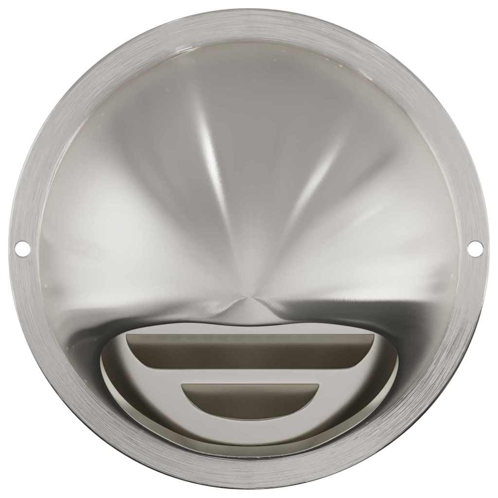vidaXL Καπάκια Αερισμού 2 pcs Ασημί 100 mm Ανοξείδωτο ατσάλι