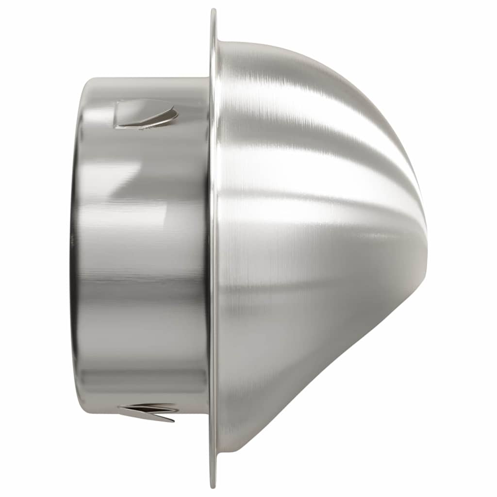vidaXL Καπάκια Αερισμού 8 pcs Ασημί 100 mm Ανοξείδωτο ατσάλι