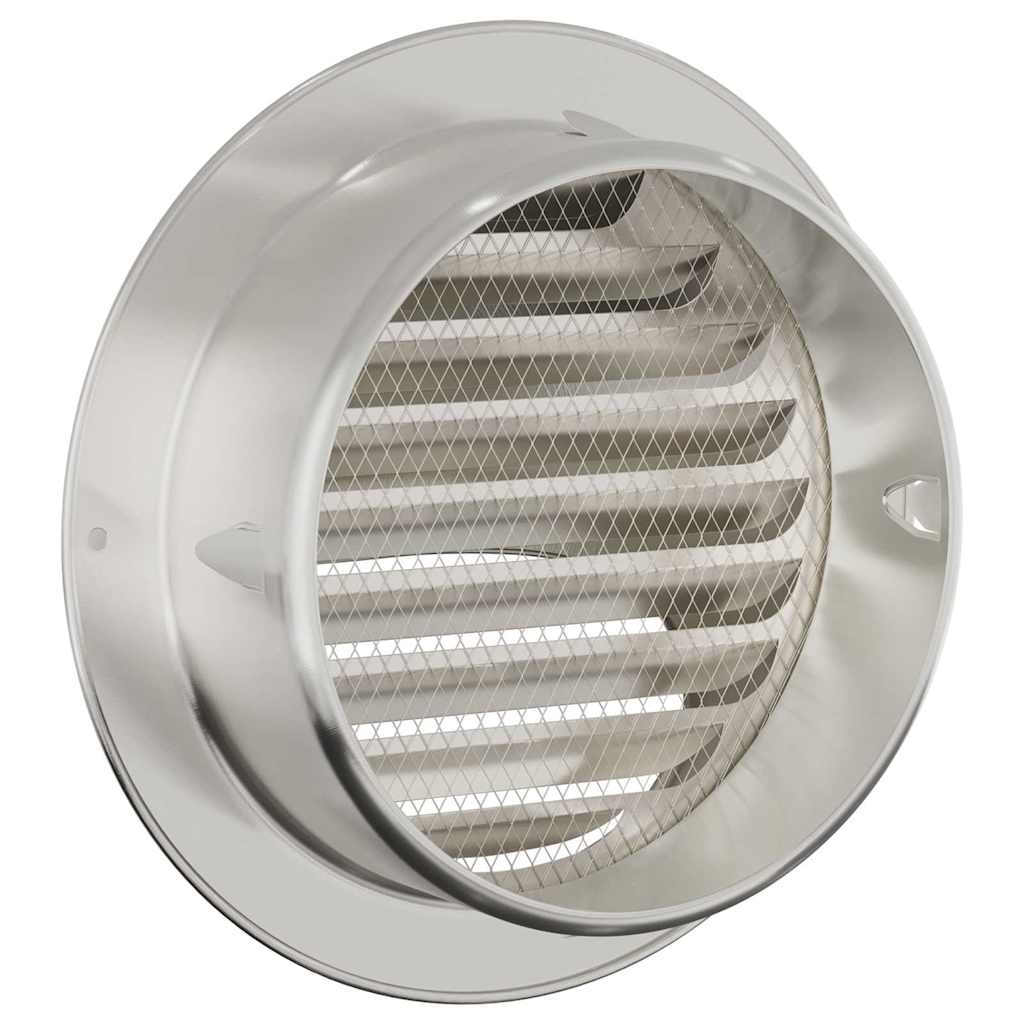 vidaXL Καπάκια Αερισμού 2 pcs Ασημί 150 mm Ανοξείδωτο ατσάλι