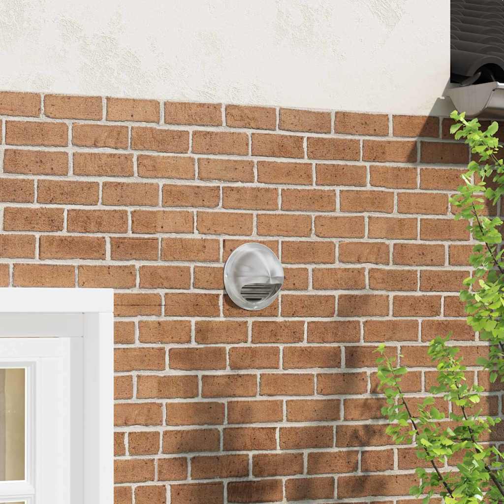 vidaXL Καπάκια Αερισμού 8 pcs Ασημί 150 mm Ανοξείδωτο ατσάλι