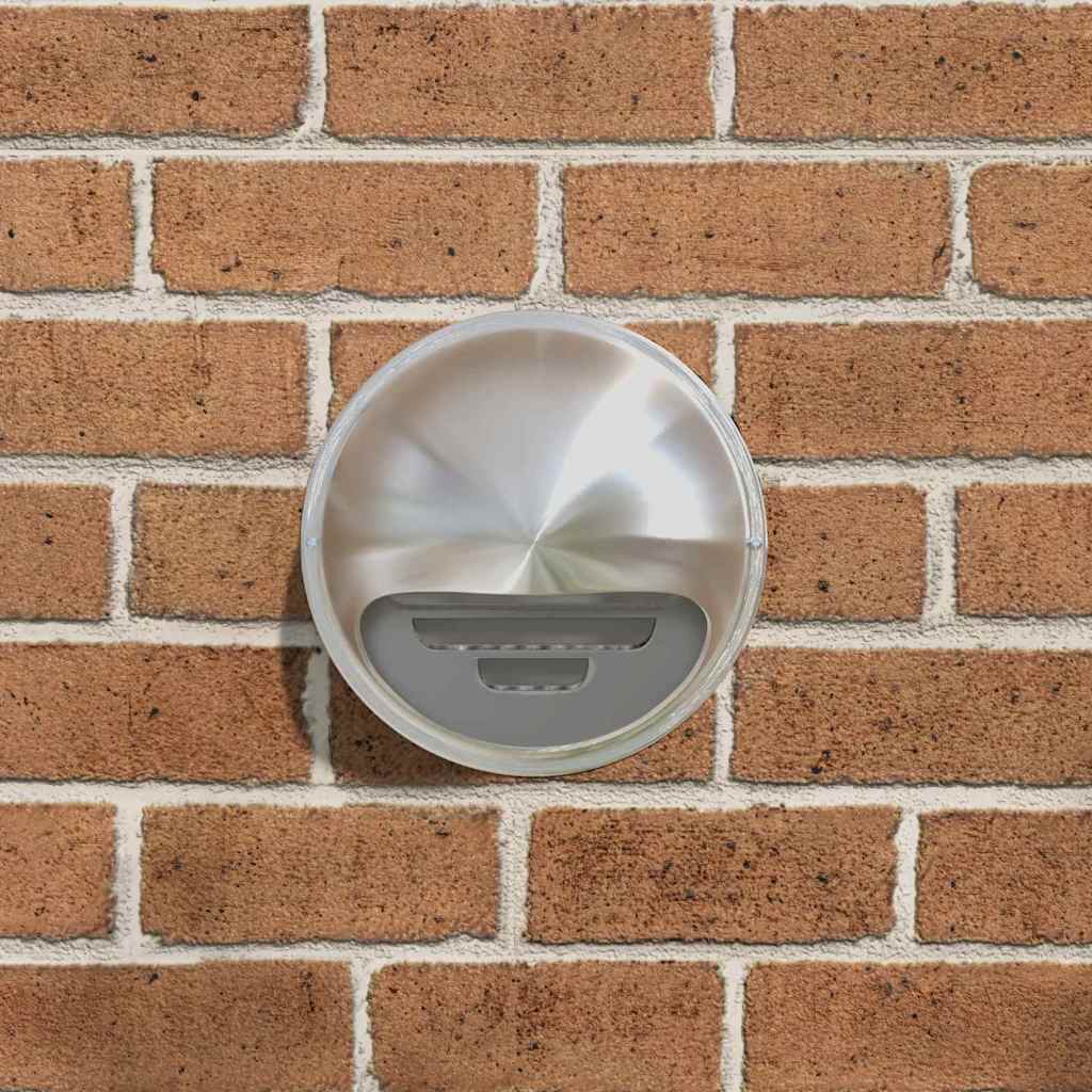 vidaXL Καπάκια Αερισμού 2 pcs Ασημί 200 mm Ανοξείδωτο ατσάλι