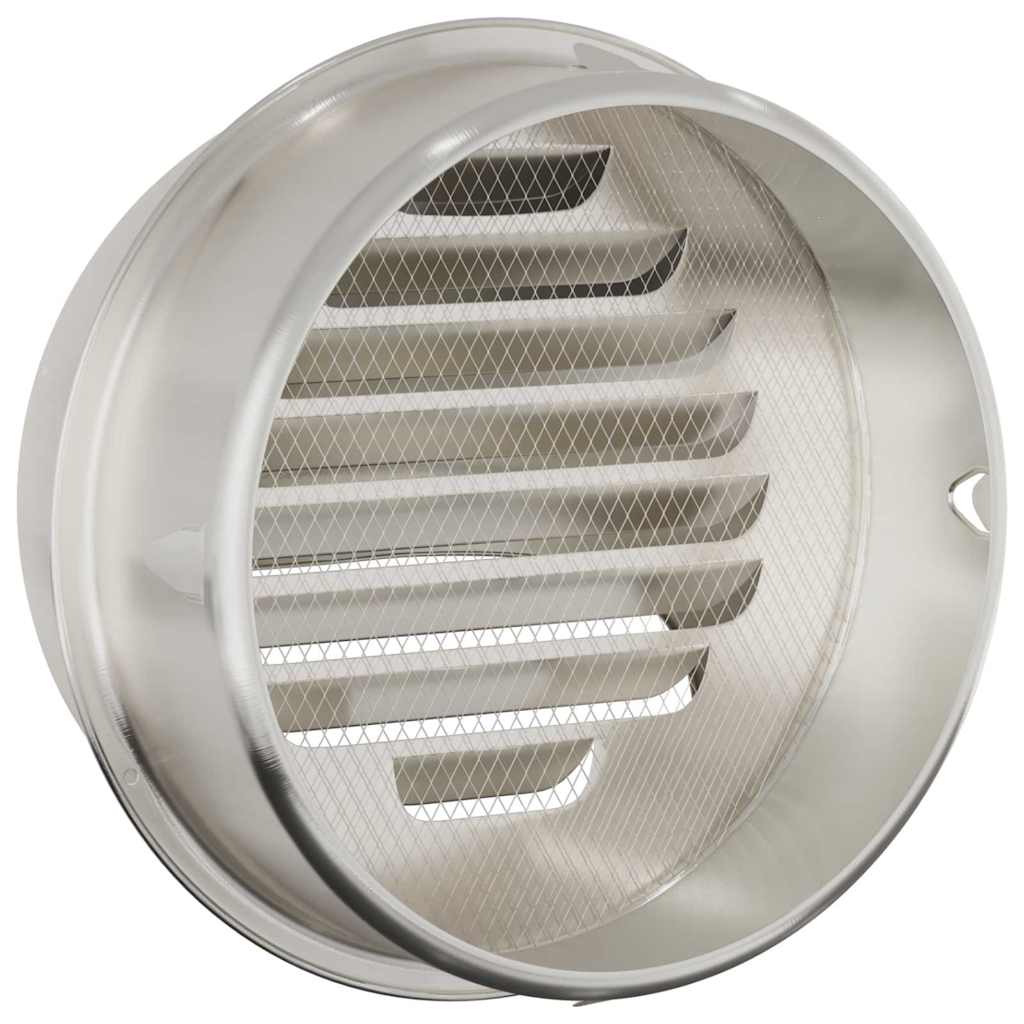 vidaXL Καπάκια Αερισμού 2 pcs Ασημί 200 mm Ανοξείδωτο ατσάλι