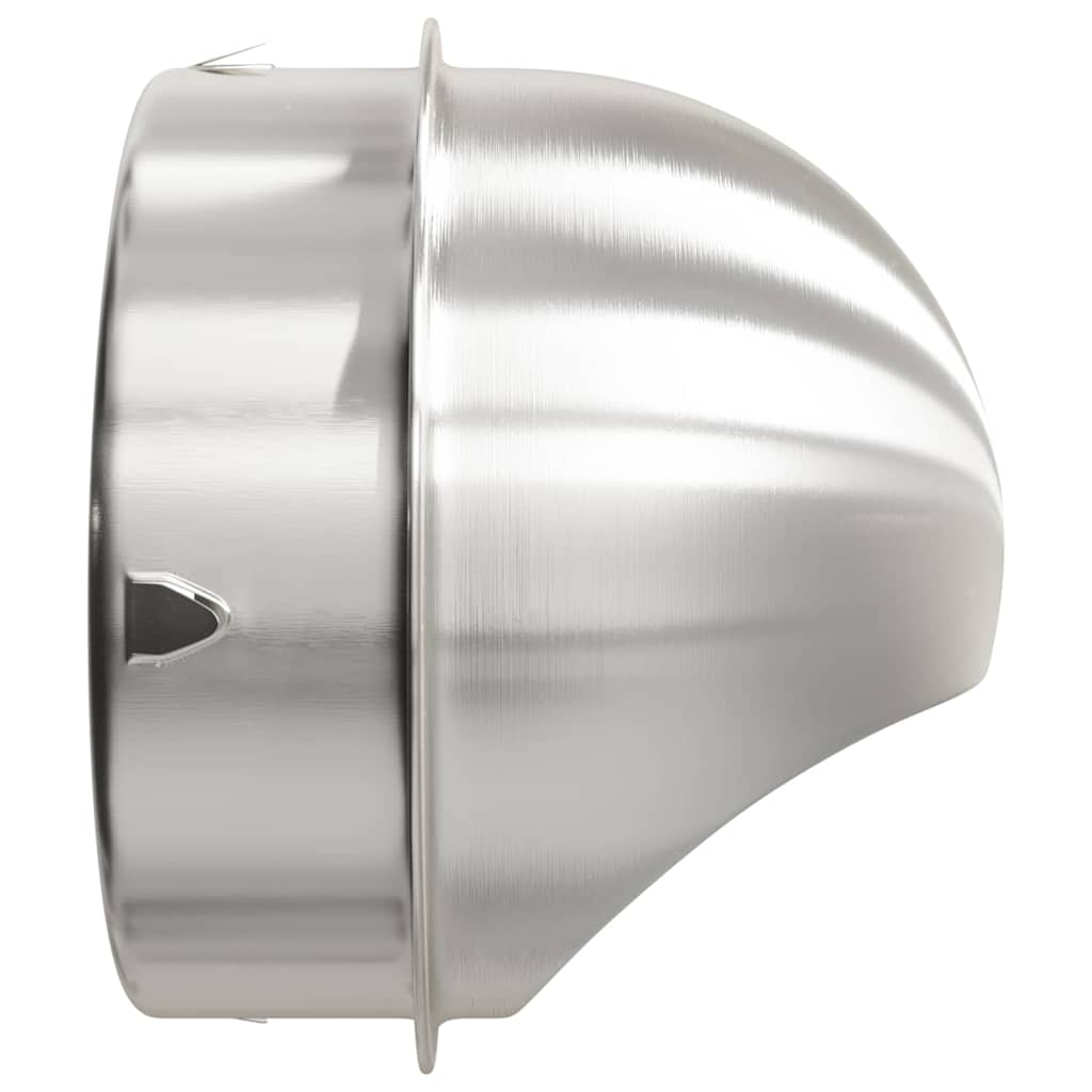 vidaXL Καπάκια Αερισμού 2 pcs Ασημί 200 mm Ανοξείδωτο ατσάλι