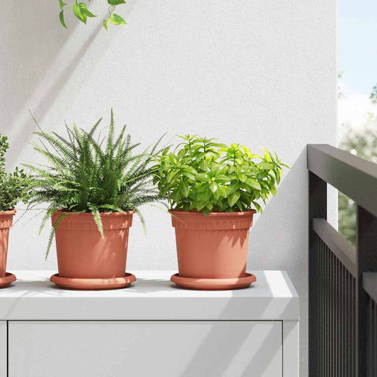 vidaXL Στρογγυλή Γλάστρα Λουλουδιών 6 pcs Κεραμιδί Ø 15 x 12 cm