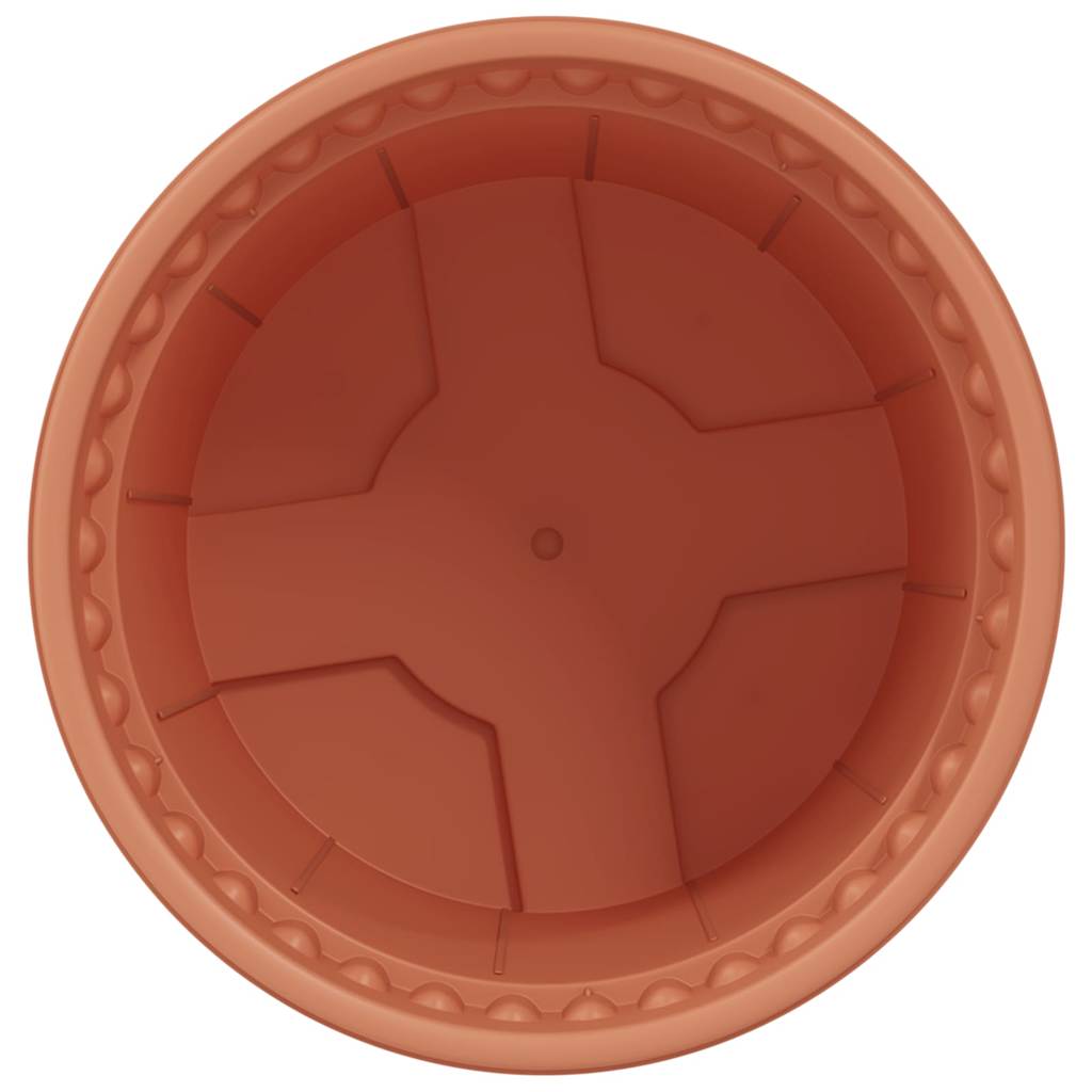 vidaXL Στρογγυλή Γλάστρα Λουλουδιών 6 pcs Κεραμιδί Ø 15 x 12 cm