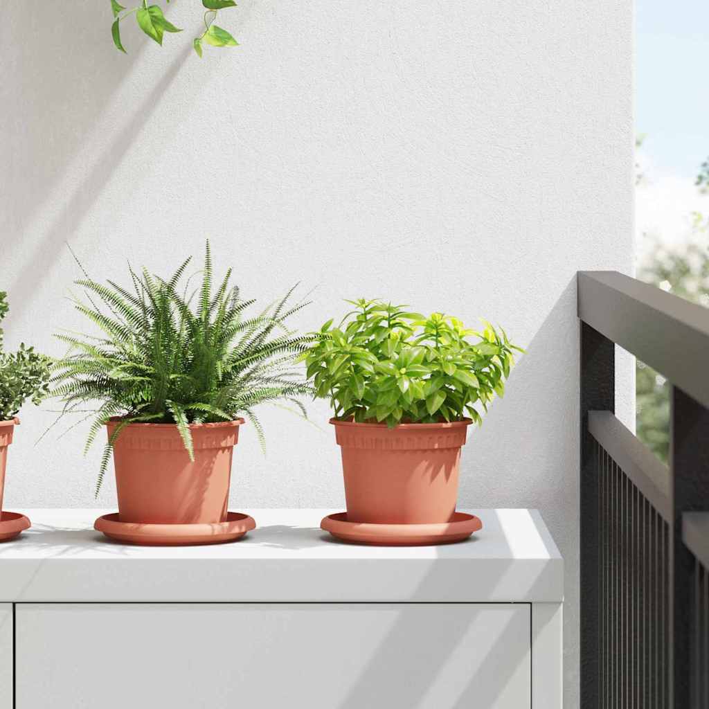 vidaXL Στρογγυλή Γλάστρα Λουλουδιών 24 pcs Κεραμιδί Ø 12,5 x 10 εκ