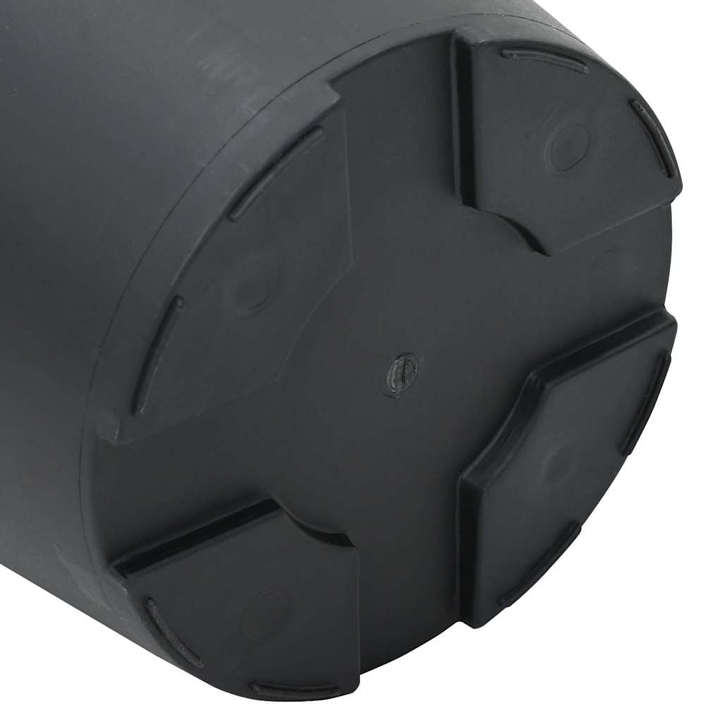 vidaXL Στρογγυλή Γλάστρα Λουλουδιών 24 pcs Μαύρο Ø 17 x 14 εκ Πλαστικό
