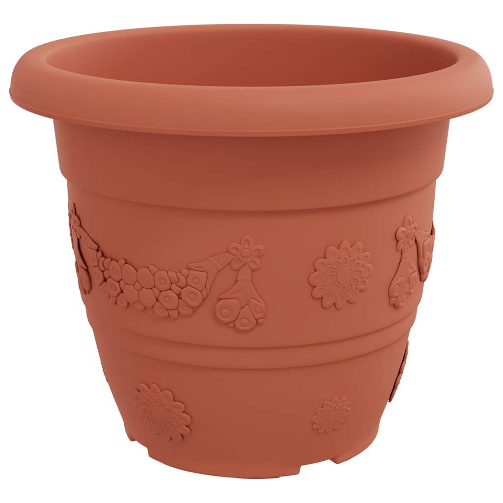 vidaXL Στρογγυλή Γλάστρα Λουλουδιών 6 pcs Κεραμιδί Ø 26 x 21.5 εκ.