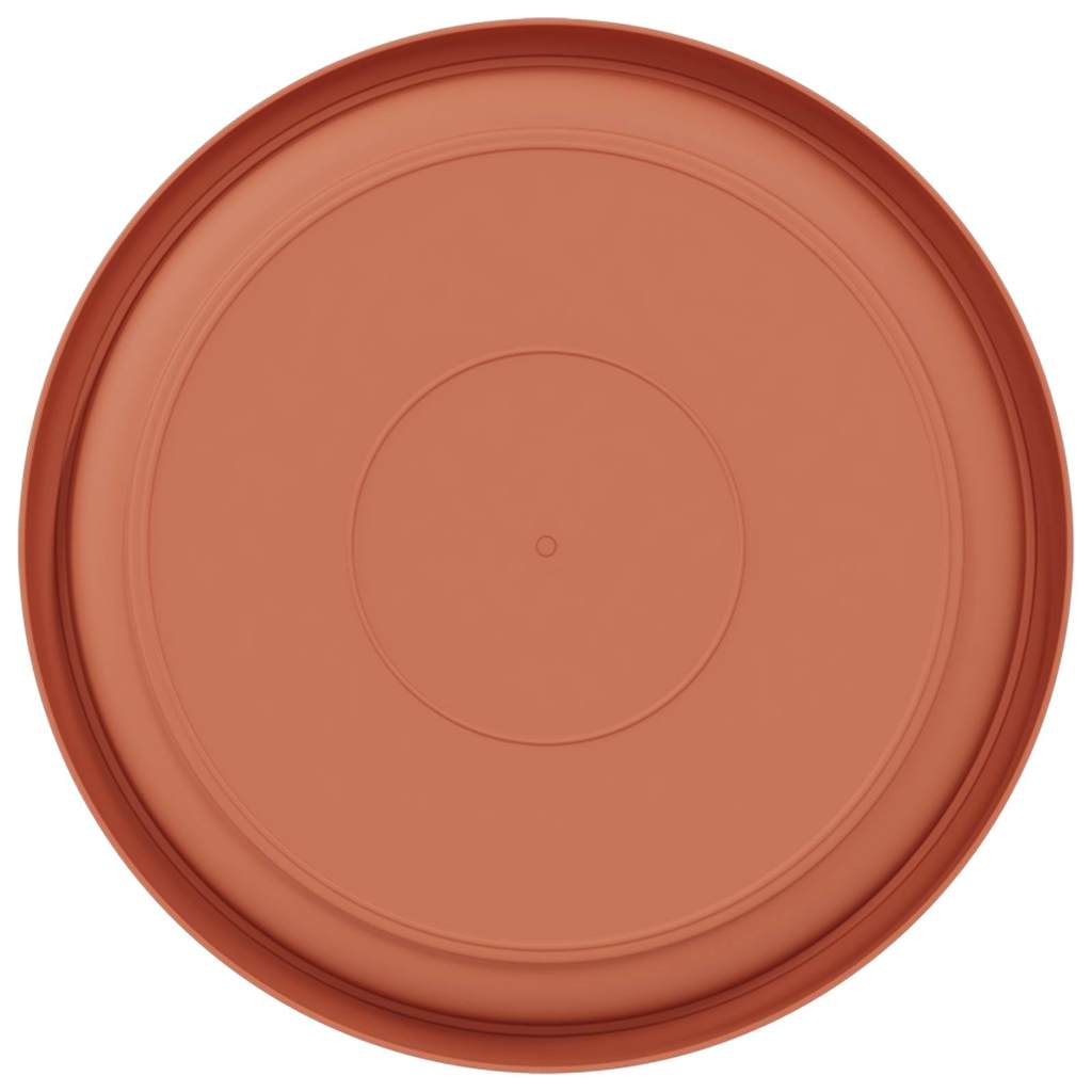 vidaXL Στρογγυλός Δίσκος Λουλουδιών 24 pcs Κεραμιδί Ø 14 x 2 εκ