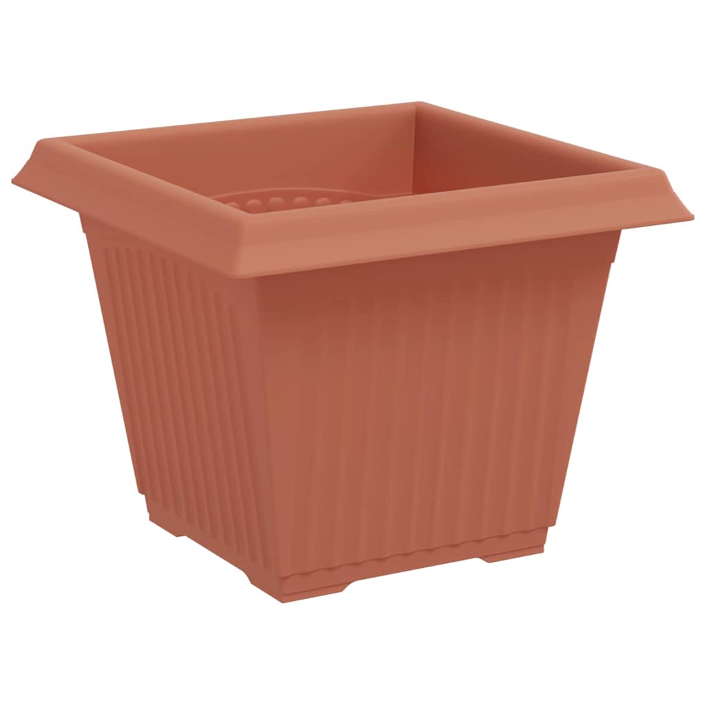 vidaXL Τετράγωνη Γλάστρα για Λουλούδια 6 pcs Κεραμιδί 33 x 33 x 26 εκ