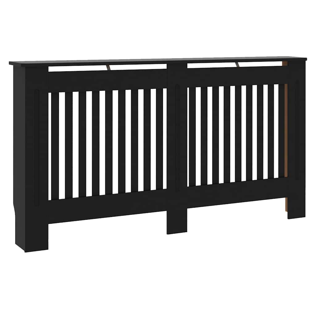 vidaXL Καπάκι Καλοριφέρ 2 τμχ. Μαύρο 152 x 19 x 81,5 cm
