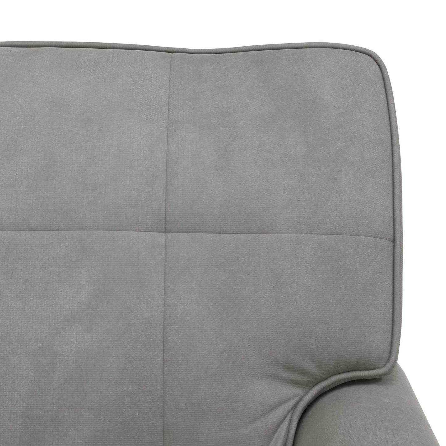 vidaXL Χαλάρωση με μαξιλάρι Ανοιχτό γκρι 91 x 157 x 91 εκ. Βελούδο