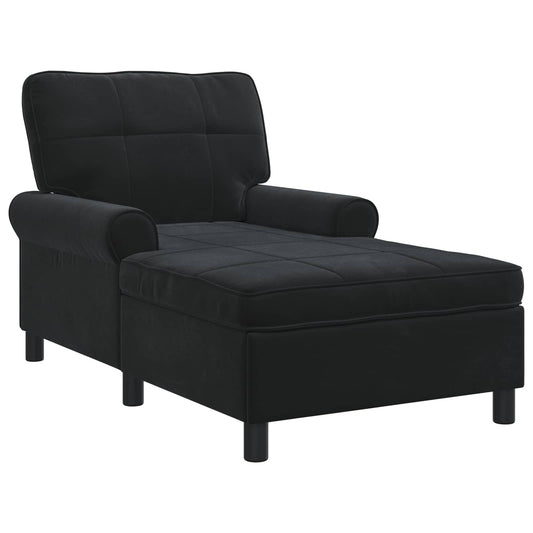 vidaXL Χαλάρωση Μαύρο Βελούδο 91 x 157 x 91 εκ.