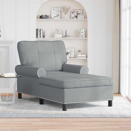 vidaXL Χαλάρωση Ανοιχτό γκρι ύφασμα 91 x 157 x 91 εκ.