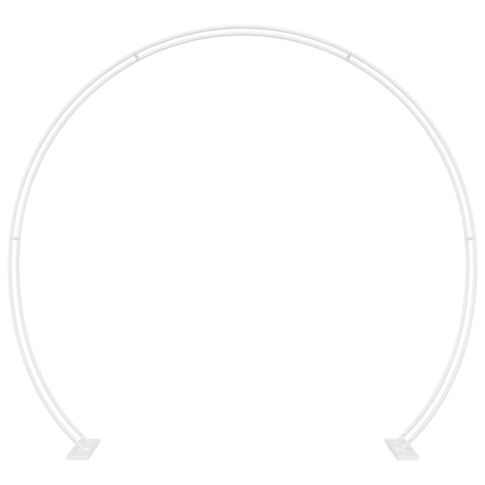 vidaXL Αψίδα Γάμου Λευκό 223 x 45 x 201 εκ. Ατσάλι