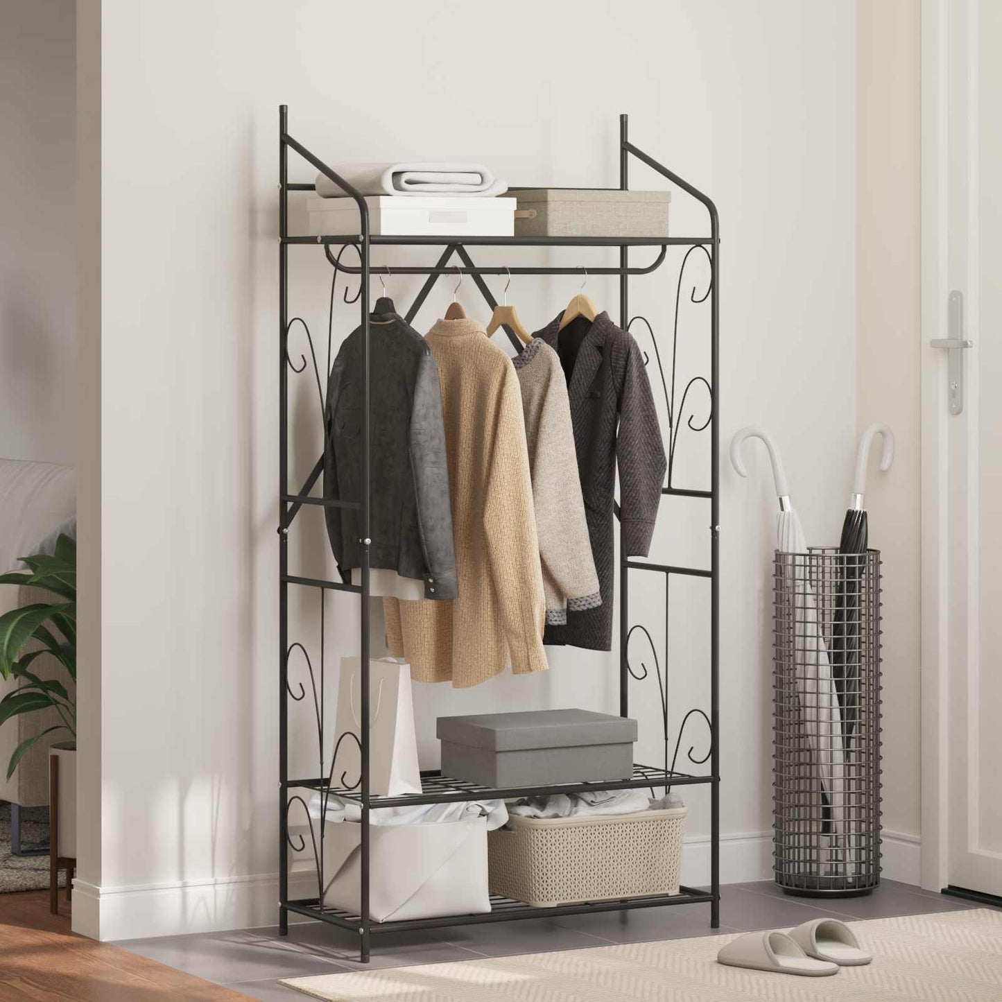 vidaXL Ανοιχτή Ντουλάπα Μονόχρωμο