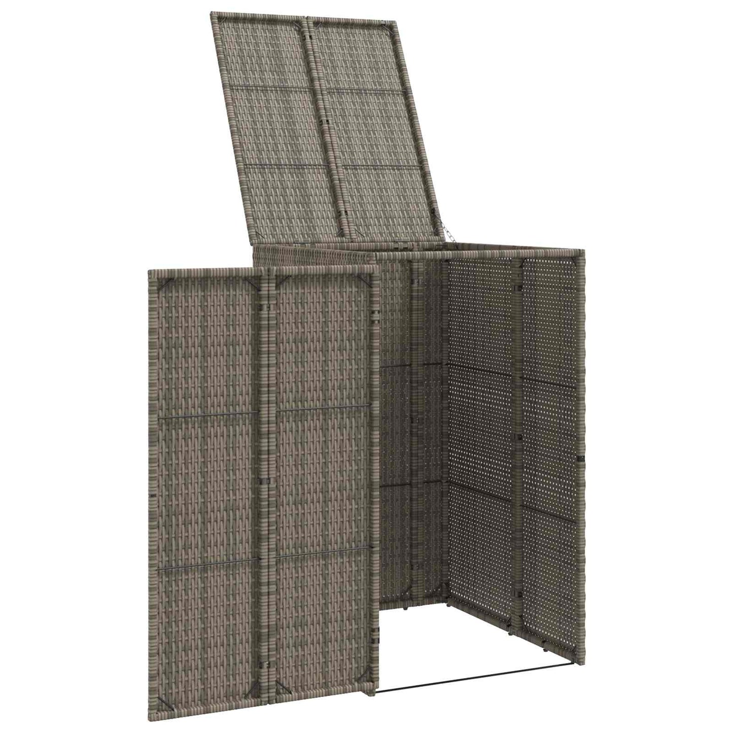 vidaXL Κουτί Κάδου Σκύλου Γκρι 65 x 80 x 115 εκ. Πολυαιθυλένιο