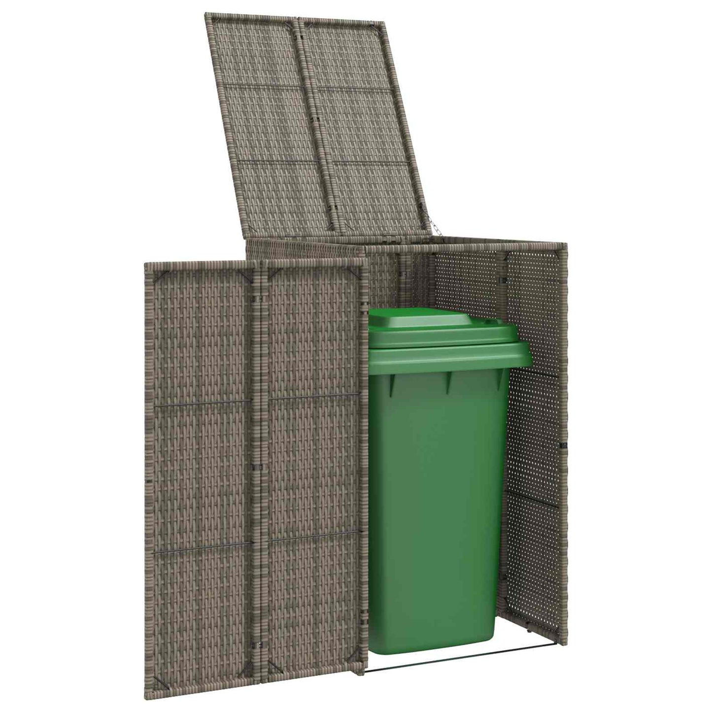 vidaXL Κουτί Κάδου Σκύλου Γκρι 65 x 80 x 115 εκ. Πολυαιθυλένιο