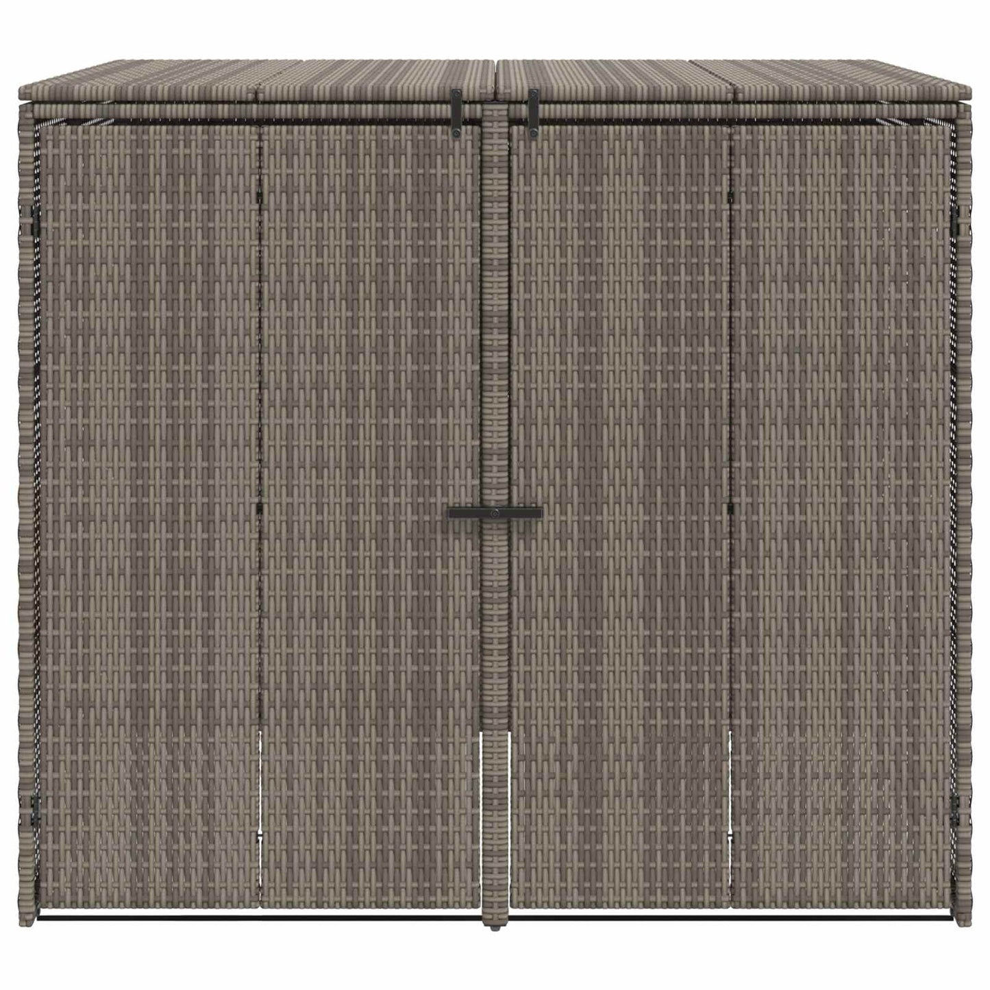 vidaXL Κουτί Κάδου Σκύλου 2 pcs Γκρι 65 x 80 x 115 εκ. Πολυαιθυλένιο