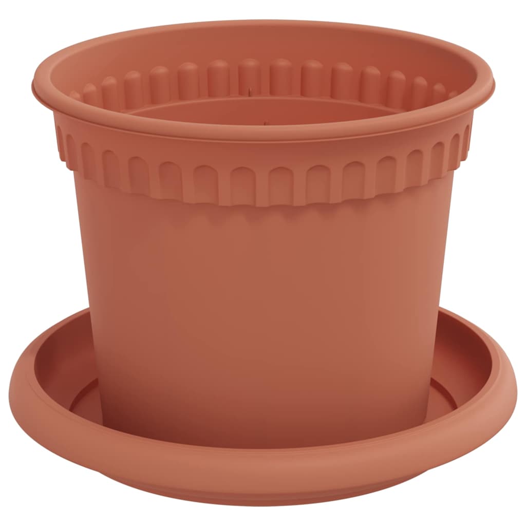 vidaXL Γλάστρες φυτών 6 pcs Κεραμιδί Ø 12,5 x 10 εκ Πλαστικό