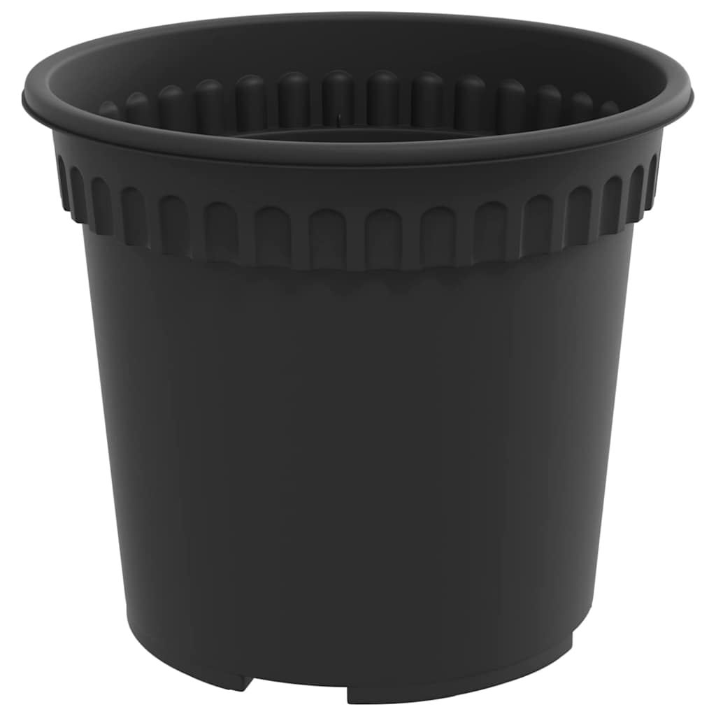 vidaXL Γλάστρες φυτών 6 pcs Μαύρο Ø 15 x 12 cm Πλαστικό