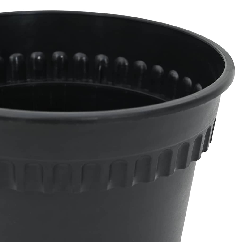 vidaXL Γλάστρες φυτών 6 pcs Μαύρο Ø 19 x 16 εκ Πλαστικό
