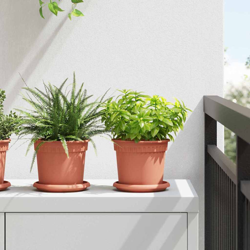 vidaXL Γλάστρες φυτών 24 pcs Κεραμιδί Ø 15 x 12 cm Πλαστικό