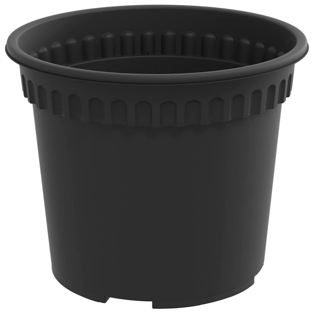vidaXL Γλάστρες φυτών 24 pcs Μαύρο Ø 12,5 x 10 εκ Πλαστικό